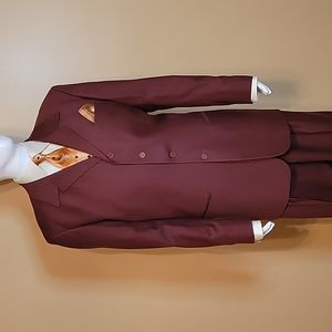 Men Size 46L J.Anthony Brown Suit Color is Rust